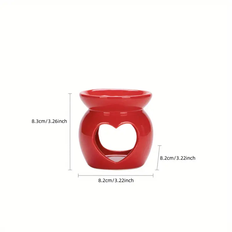 Ceramic Heart Tealight Wax Warmer