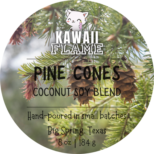 Pine Cones Coconut Soy Blend Candle