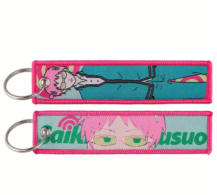 Saiki Embroidered Keychain