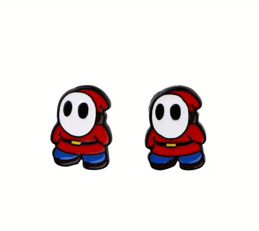 Shy Guy Stud Earrings