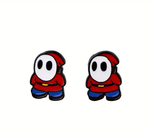 Shy Guy Stud Earrings