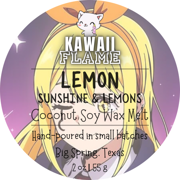 Lemon Coconut Soy Wax Melt Snap Bar