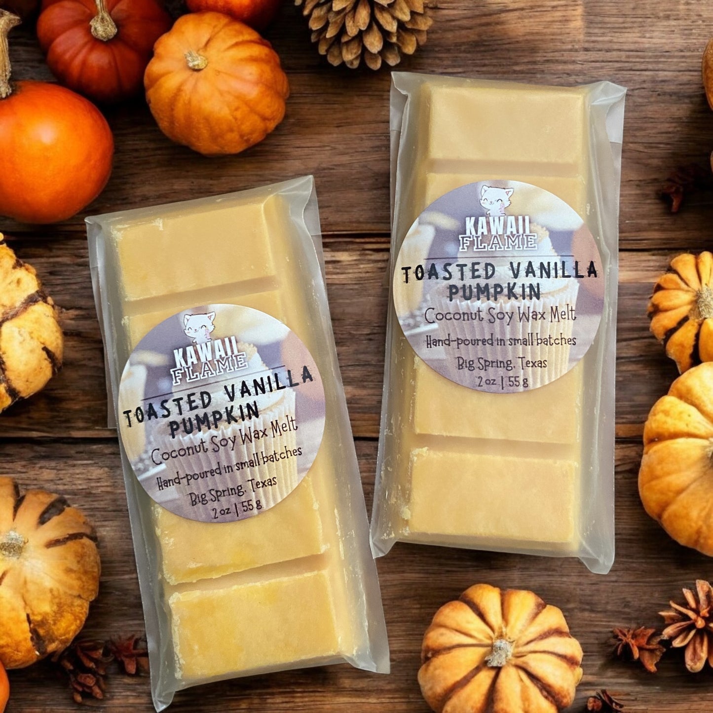 Toasted vanilla pumpkin wax melt