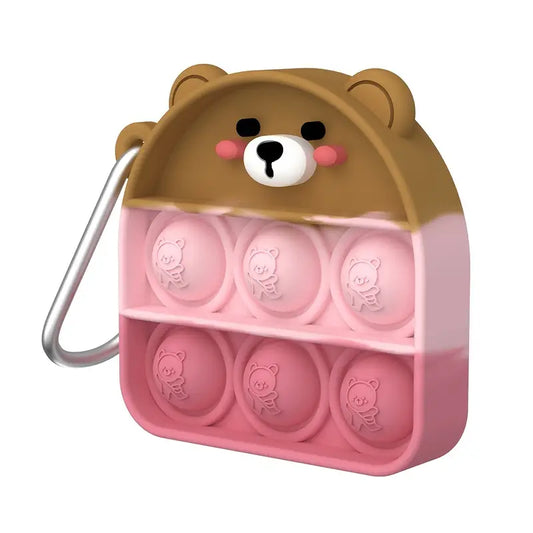 Kawaii Bear MIni Pop-It Keychain