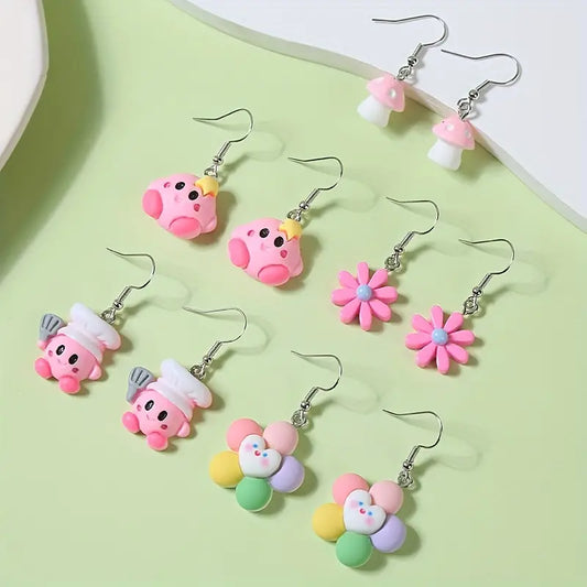 Pink Assorted Earrings